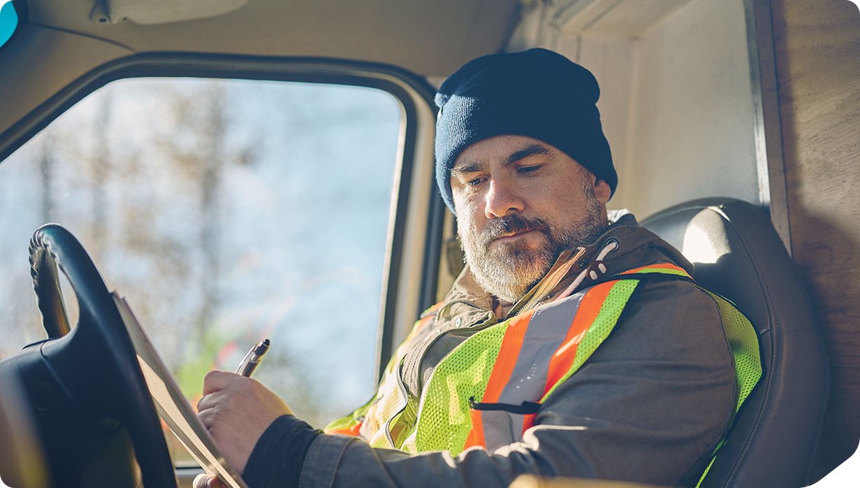 Driver induction and compliance training materials shown within FleetInsights