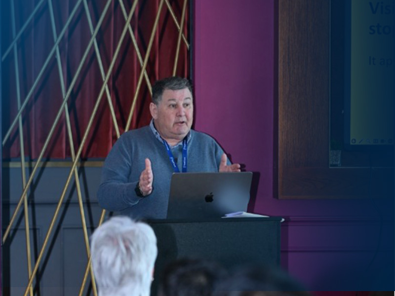 Wyatt Tait from Adrian White Building Supplies presenting at the FleetCheck Customer Conference 2026